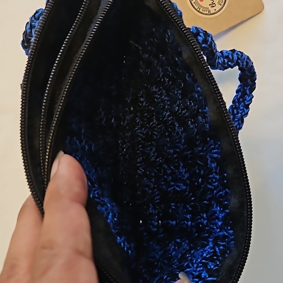 Handmade Kids Floral Crochet Mini Bag Handcrafted Boho Grannycore Vintage unique - Picture 11 of 17